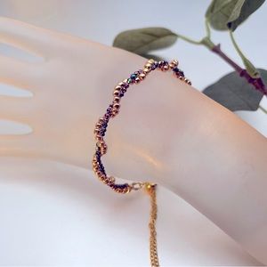 NEW Hand Crafted Twisted Tennis Bracelet in Rose Gold